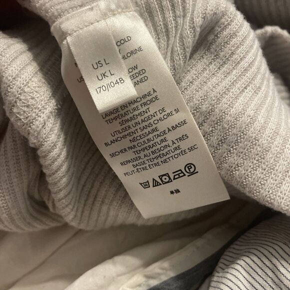 Free People Juicy Long Sleeve Top Large Ribbed Cowl Neck Split Back Cream - Picture 5 of 7